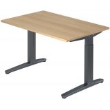 Schreibtisch SPIRIT | Gestell graphit | 120 x 80 cm | Eiche