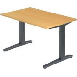 Schreibtisch SPIRIT | Gestell graphit | 160 x 80 cm | Buche
