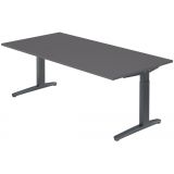 Schreibtisch SPIRIT | Gestell graphit | 200 x 100 cm | Graphit