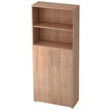 Schrankregal 5 Ordnerh�hen LIGHT | 80 cm breit | Nussbaum hell