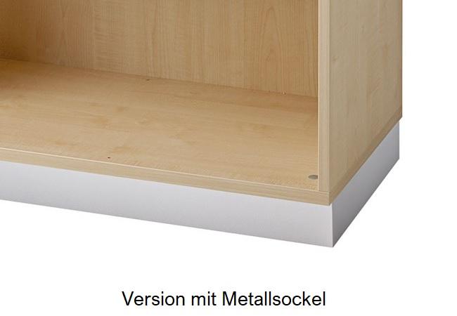 Schrankregal mit 2 OH Türen 6 Ordnerhöhen | Breite 80 cm