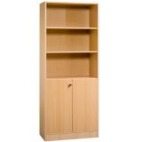 Schrankregal 5OH SOLID | 80 cm breit | Korpus Buche | Front Buche