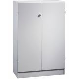 Flügeltürenschrank 3OH SOLID | 80 cm breit | Korpus Lichtgrau | Front Lichtgrau