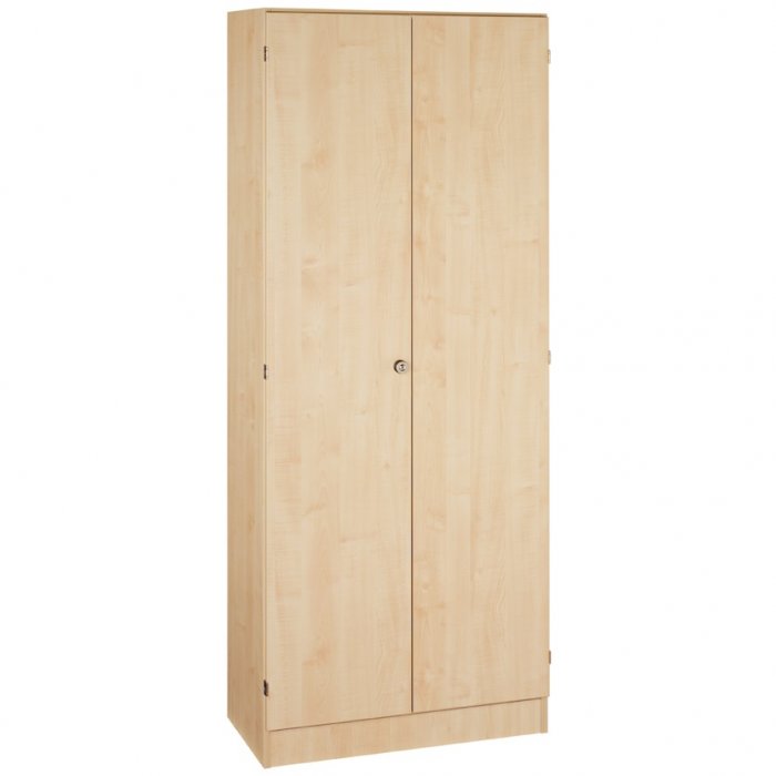 Büroschrank mit Türen 5 Ordnerhöhen | Breite 80 cm | Sockelgleiter