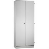 Flügeltürenschrank 5OH SOLID | 80 cm breit | Korpus Lichtgrau | Front Lichtgrau