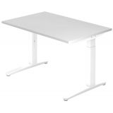Schreibtisch SPIRIT | Gestell weiss | 120 x 80 cm | Weiß classic