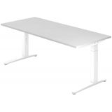Schreibtisch SPIRIT | Gestell weiss | 180 x 80 cm | Weiß classic