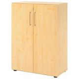 Flügeltürenschrank 3OH SMART | 80 cm breit | Korpus Ahorn | Front Ahorn