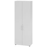 Fl�gelt�renschrank 6OH SMART | 80 cm breit | Korpus Lichtgrau | Front Lichtgrau