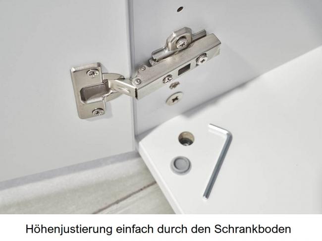 Schrankregal mit Türen 6 Ordnerhöhen | Breite 80 cm | Sockelgleiter