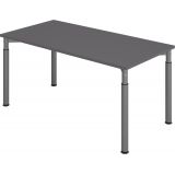 Schreibtisch YAKIRA | Gestell graphit | 160 x 80 cm | Graphit