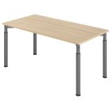 Schreibtisch YAKIRA | Gestell graphit | 160 x 80 cm | Eiche