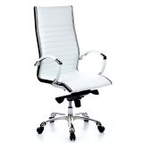 Chefsessel Ledersessel EVEREST | Echtleder weiss