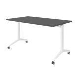Klapptisch YPSILON | 140 x 80 cm | Graphit/Wei�