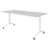 Klapptisch YPSILON | 180 x 80 cm | Lichtgrau/Wei�