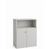 Kombischrank COMFORT 3 Ordnerh�hen | Breite 80 cm | Lichtgrau
