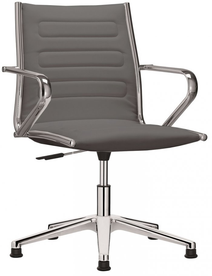 Konferenzstuhl Freischwinger CLASSIC mit Armlehnen | Fußkreuz aus