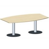 Konferenztisch STYLE | 200 x 80/120 cm | Ahorn hell