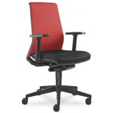 Bürostuhl Drehstuhl LOOK | Rückenpolster Salsa Red