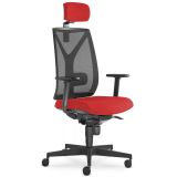 Bürostuhl Drehstuhl CYNES | Bezug Salsa Red
