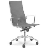 Bürostuhl Drehstuhl ATLANTIC | optionale Armlehnen | Stoff Silver Grey