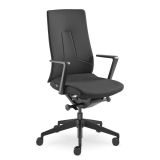 Bürostuhl Drehstuhl FollowMe BLACK | inklusive Armlehnen | Bezug schwarz