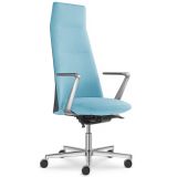 Bürostuhl Drehstuhl MELODY Manager | optionale Armlehnen | Bezug Icy Blue