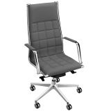 Ledersessel Chefsessel VEGA Square | Kunstleder/Echtleder anthrazit Ledersessel Chefsessel VEGA Square | Kunstleder/Echtleder anthrazit