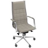 Ledersessel Chefsessel VEGA Square | Kunstleder/Echtleder taupe Ledersessel Chefsessel VEGA Square | Kunstleder/Echtleder taupe