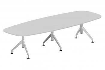 Konferenztisch für Besprechungen gerundet | 320 cm Breite | Y-Gestell