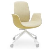 Drehstuhl Konferenzstuhl ELLIE Pro | Schurwolle zweifarbig | Lime Green / Mint Green