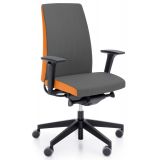Bürostuhl Drehstuhl MOTTO Colour Edition | Bezug Smoke Grey/Mandarin Orange