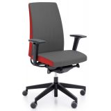 Bürostuhl Drehstuhl MOTTO Colour Edition | Bezug Smoke Grey/Crimson Red