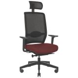 Bürostuhl Drehstuhl VERIS Net | Sitzbezug Rosewood Red
