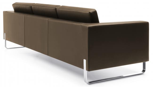 Moderne Besuchercouch Mod. EXEC für den Wartebereich mit 4-Fuß Gestell