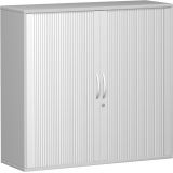 Quer-Rollladenschrank 3 OH STYLE | 120 cm breit | Korpus Hellgrau | Front Silber Quer-Rollladenschrank 3 OH STYLE | 120 cm breit | Korpus Hellgrau | Front Silber