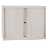 Quer-Rollladenschrank aus Metall 2,5 Ordnerhöhen | 120 cm breit | Lichtgrau Quer-Rollladenschrank aus Metall 2,5 Ordnerhöhen | 120 cm breit | Lichtgrau