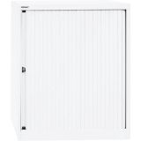 Quer-Rollladenschrank aus Metall 2,5 Ordnerhöhen | 80 cm breit | Weiß Quer-Rollladenschrank aus Metall 2,5 Ordnerhöhen | 80 cm breit | Weiß