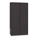 Quer-Rollladenschrank aus Metall 5 Ordnerhöhen | 100 cm breit | Schwarz Quer-Rollladenschrank aus Metall 5 Ordnerhöhen | 100 cm breit | Schwarz