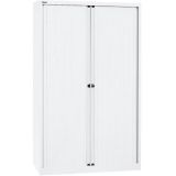 Quer-Rollladenschrank aus Metall 5 Ordnerhöhen | 120 cm breit | Weiß Quer-Rollladenschrank aus Metall 5 Ordnerhöhen | 120 cm breit | Weiß