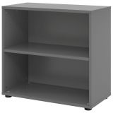 Regal 2 Ordnerhöhen SMART | 80 cm breit | Graphit Regal 2 Ordnerhöhen SMART | 80 cm breit | Graphit