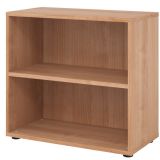Regal 2 Ordnerhöhen SMART | 80 cm breit | Nussbaum hell Regal 2 Ordnerhöhen SMART | 80 cm breit | Nussbaum hell
