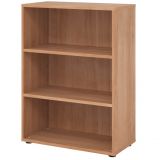 Regal 3 Ordnerhöhen SMART | 80 cm breit | Nussbaum hell Regal 3 Ordnerhöhen SMART | 80 cm breit | Nussbaum hell