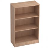Regal 3 Ordnerh�hen SOLID | 80 cm breit | Nussbaum hell