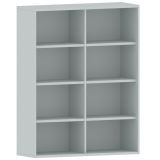 Regal 4 Ordnerh�hen STYLE | 120 cm breit | Hellgrau