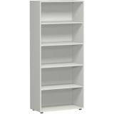 Regal 5 Ordnerh�hen LIFE | 80 cm breit | Hellgrau
