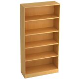 Regal 5 Ordnerhöhen SOLID | 100 cm breit | Buche Regal 5 Ordnerhöhen SOLID | 100 cm breit | Buche
