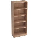 Regal 5 Ordnerhöhen SOLID | 80 cm breit | Nussbaum hell Regal 5 Ordnerhöhen SOLID | 80 cm breit | Nussbaum hell
