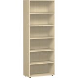 Regal 6 Ordnerh�hen LIFE | 80 cm breit | Ahorn hell
