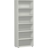 Regal 6 Ordnerh�hen LIFE | 80 cm breit | Hellgrau